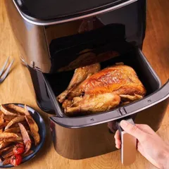Nồi Chiên Không Dầu Tefal FW2018 - Nấu Ăn Chín Kỹ, Hấp, Nướng, Công Nghệ Đối Lưu, Dung Tích 6.5L, Không Cần Dầu Mỡ