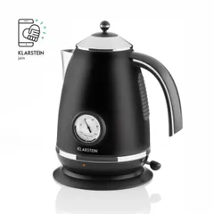Ấm Siêu Tốc Klarstein Aquavita 1.7L 2200W - Thiết Kế Cổ Điển Sang Trọng, Tự Động Ngắt Điện An Toàn, Dễ Dàng Sử Dụng