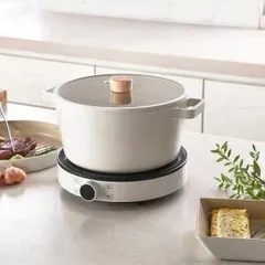 Bộ Bếp Nồi Lẩu Điện FIKA 2000W - Nấu Lẩu, Hầm Nóng Thức Ăn, Thiết Kế An Toàn, Dung Tích 4.7L, Chất Liệu Cao Cấp Từ Hàn Quốc