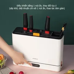 Máy Khử Khuẩn XIAOMI QCooker CR-DJ01 - Bộ 3 Dao và Thớt Chất Lượng, Thiết Kế Hiện Đại, Tiện Lợi Cho Mọi Nhà Bếp
