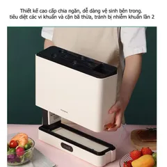 Máy Khử Khuẩn XIAOMI QCooker CR-DJ01 - Bộ 3 Dao và Thớt Chất Lượng, Thiết Kế Hiện Đại, Tiện Lợi Cho Mọi Nhà Bếp