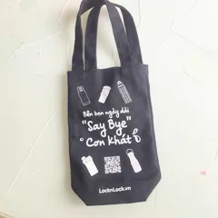 Túi Đựng Bình Giữ Nhiệt LocknLock Có Dây Đeo - Vải Canvas Chống Thấm Nước, Chắc Chắn, Phong Cách Giao Ngẫu Nhiên