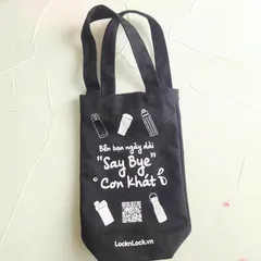Túi Đựng Bình Giữ Nhiệt LocknLock Có Dây Đeo - Vải Canvas Chống Thấm Nước, Chắc Chắn, Phong Cách Giao Ngẫu Nhiên