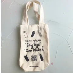 Túi Đựng Bình Giữ Nhiệt LocknLock Có Dây Đeo - Vải Canvas Chống Thấm Nước, Chắc Chắn, Phong Cách Giao Ngẫu Nhiên