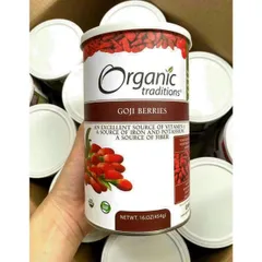 Hạt Kỷ Tử Organic Goji Berries 454G - Siêu thực phẩm bổ dưỡng hỗ trợ sức khỏe, tăng cường miễn dịch và cải thiện thị lực.