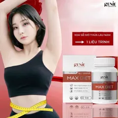 Viên Uống Giảm Cân Max Diet Genie GC Dành Cho Cơ Địa Khó Giảm