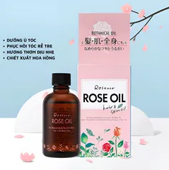 Dầu Dưỡng Tóc Hoa Hồng Maruho 60ml - Phục Hồi Tóc Khô Yếu, Dưỡng Ẩm Tự Nhiên, Xuất Xứ Nhật Bản