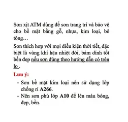 Sơn Phun Cầm Tay ATM A200 Đủ Màu - Sơn Trang Trí Bền Màu, Chống Rỉ Chất Lượng Cao, Dễ Sử Dụng Cho Nhà Cửa