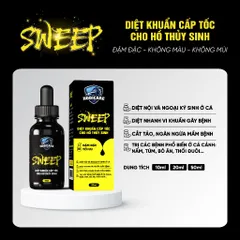 HODICARE SWEEP - Chế phẩm diệt nấm và vi khuẩn cho cá cảnh, trị bệnh lở loét, thối thân, bảo vệ sức khỏe cho cá.