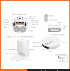  Robot Hút Bụi Xiaomi Mijia X20 Plus ( Bản nội địa ap tiếng việt)