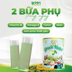 Sữa Hạt Ngũ Cốc 25 Green Nutri Có Chứa Tảo Xoắn Spirulina - Thức Uống Lành Mạnh, Giàu Dinh Dưỡng, Dạng Lon 750g