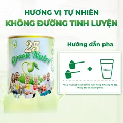 Sữa Hạt Ngũ Cốc 25 Green Nutri Có Chứa Tảo Xoắn Spirulina - Thức Uống Lành Mạnh, Giàu Dinh Dưỡng, Dạng Lon 750g