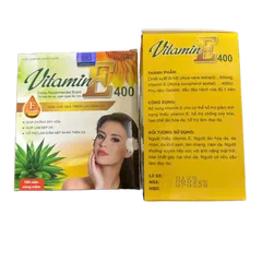 Viên Uống Vitamin E 400 IU Đại Uy - Ngăn Ngừa Lão Hóa, Giảm Nếp Nhăn, Làm Đẹp Da - Hộp 100 Viên Nang Mềm