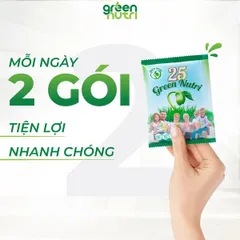 Sữa Hạt Ngũ Cốc 25 Green Nutri Có Chứa Tảo Xoắn Spirulina - Hộp 300Gr (12 Gói) - Thức Uống Tốt Cho Sức Khỏe, Thanh Lọc Cơ Thể