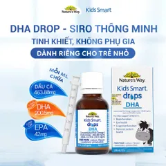 Nước Nhỏ Giọt DHA Nature's Way Kids Smart 20ml - Bổ Sung Omega-3 Cho Trẻ Tăng Cường Phát Triển Não Bộ Và Thị Giác
