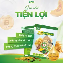 Sữa Hạt Ngũ Cốc 25 Beta Glucare - Hỗ Trợ Tiểu Đường, Thuần Chay, Không Đường, Hộp 300g (12 Gói)