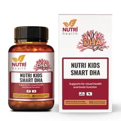 Viên DHA Tảo Biển Nutri Kids Smart DHA (30 Viên) - Bổ Sung Đầu Óc, Hỗ Trợ Phát Triển Thị Lực Cho Trẻ Nhỏ, Không Tanh, Thuần Chay
