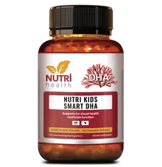 Viên DHA Tảo Biển Nutri Kids Smart DHA (30 Viên) - Bổ Sung Đầu Óc, Hỗ Trợ Phát Triển Thị Lực Cho Trẻ Nhỏ, Không Tanh, Thuần Chay