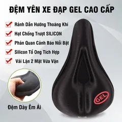 Bọc Yên Xe Đạp Gel Silicon Cao Cấp Mềm Mại Thoáng Khí - Đệm Bọc Yên Xe Đạp PÊ ĐAN Phù Hợp Mọi Loại Xe