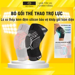 Bó Gối Thể Thao PÊ ĐAN - Băng Bảo Vệ Đầu Gối Vải Dệt Kim Có Lò Xo Thép Hỗ Trợ Chống Chấn Thương, Thoáng Khí, Tiện Dụng