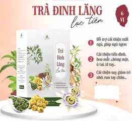 Trà đinh lăng lạc tiên 7 vị TRA TOT cải thiện mất ngủ, tăng cường trí nhớ