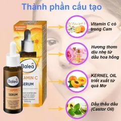 Serum Balea Vitamin C 30ml - Làm Sáng Da, Mờ Thâm Nám, Trẻ Hóa Làn Da Đức - Dưỡng Ẩm Và Chống Oxy Hóa Tốt Nhất