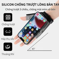Găng Tay Hở Ngón Thể Thao Đạp Xe - Chống Sốc, Thiết Kế Ôm Tay, Phù Hợp Tập Gym và Thể Dục Ngoài Trời, Chống Trượt, Vải Thoáng Khí