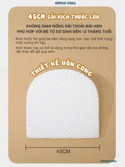 Gối Chống Trào Ngược Cho Bé OFFICE CHILL - Đệm Nâng Đỡ 30 Độ Tối Ưu Hóa Tiêu Hóa cho Trẻ Sơ Sinh, Giảm Nôn Trớ, Ngủ Ngon hơn