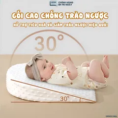 Gối Chống Trào Ngược Cho Bé OFFICE CHILL - Đệm Nâng Đỡ 30 Độ Tối Ưu Hóa Tiêu Hóa cho Trẻ Sơ Sinh, Giảm Nôn Trớ, Ngủ Ngon hơn