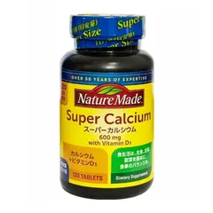 Nature Made Super Canxi 600mg + Vitamin D3 120 viên
