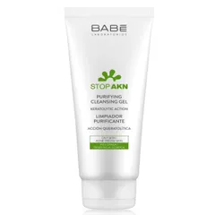 Sữa rửa mặt gel BABE 200ml - Chăm sóc da dầu mụn hiệu quả từ Tây Ban Nha, làm sạch sâu, kiểm soát dầu và ngăn ngừa mụn.