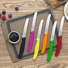 Dao Gọt Victorinox Thụy Sĩ - Lưỡi Răng Cưa Sắc Bén, Dụng Cụ Nấu Nướng Đa Năng, Thiết Kế Tiện Lợi, Chất Liệu Inox Cao Cấp