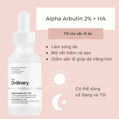 Serum dưỡng trắng giảm thâm nám The Ordinary Arbutin 2% + HA 30ml Canada