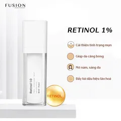 Kem Chống Nám Trẻ Hoá Da Fusion Retinol 1.0 - Serum 30ml Giúp Làm Mờ Đốm Nâu, Giảm Nếp Nhăn, Tái Tạo Da Sáng Mịn