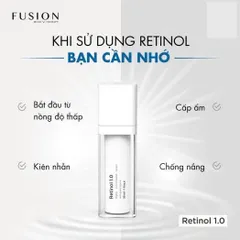 Kem Chống Nám Trẻ Hoá Da Fusion Retinol 1.0 - Serum 30ml Giúp Làm Mờ Đốm Nâu, Giảm Nếp Nhăn, Tái Tạo Da Sáng Mịn