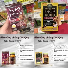 Viên uống Orihiro Nattokinase 4000FU Nhật Bản, 60 viên