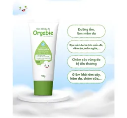 Kem Bôi Dịu Da Orgabie 30g - Chăm Sóc Da Cho Bé, Giảm Hăm, Ngăn Ngừa Viêm Ngứa, Dưỡng Ẩm Tự Nhiên, Không Corticoid, Không Paraben