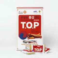 Kẹo Sâm không đường Hàn Quốc TOP hộp 200g