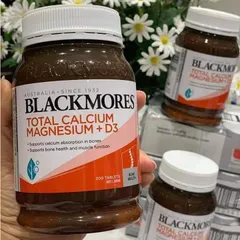 Viên uống bổ sung canxi Blackmores Total Calcium & Magnesium + D3 - Hỗ trợ sức khỏe xương và miễn dịch, dễ sử dụng cho mọi lứa tuổi