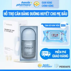 Men Vi Sinh PERDAYS Probiotic 360 & Vitamin D - Hỗ Trợ Hệ Tiêu Hóa và Tăng Cường Miễn Dịch Cho Mẹ Bầu, 30 Viên