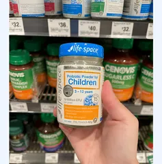 Men vi sinh Life Space Probiotic Powder For Children 40g của Úc
