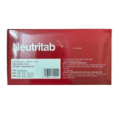 Viên Uống Neutritab Hỗ Trợ Làm Đẹp Da, Giảm  Khô Da, Nhăn Da, Sạm Da, Giúp Tóc Mọc Chắc Khỏe - Hộp 60 Viên