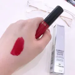 Son Kem Lancome 181 L’Absolu Velvet Matte - Màu Đỏ Nổi Bật, Chất Son Nhẹ Mịn, Trang Điểm Sang Trọng, Bảo Đảm Độ Bám Màu Cao