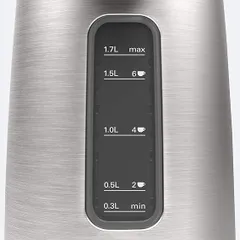 Ấm Siêu Tốc Inox Bosch TWK5P480 - Dung Tích 1,7L, Công Suất 2400W, Tắt Tự Động An Toàn, Thiết Kế Tiện Dụng, Rót Nước Dễ Dàng