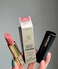 Son Lancôme 200 L’Absolu Rouge Drama Matte - Son Môi Đỏ Quyến Rũ Cao Cấp, Độ Bền Màu Cao, Chất Son Mềm Mại, Trang Điểm Đỉnh Cao