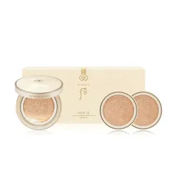 Set phấn nước Cushion Whoo Luxury Golden Glow - Phấn trang điểm dưỡng ẩm, kèm 2 lõi, phù hợp mọi loại da