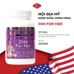 DIM For Her - Hỗ Trợ Cân Bằng Nội Tiết Tố Nữ - Viên Uống 30 Viên từ Olympian Labs, Giảm Biểu Hiện Thiếu Nội Tiết Tố, Tăng Estrogen Tự Nhiên