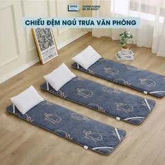 Chiếu Ngủ Văn Phòng OFFICE CHILL Tấm Đệm Lót Ngủ Chần Bông Microfiber Kháng Khuẩn 90x120cm - Giấc Ngủ Thoải Mái Tại Nơi Làm Việc