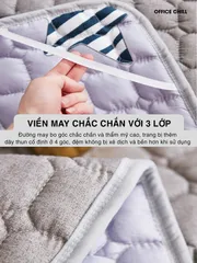Chiếu Ngủ Văn Phòng OFFICE CHILL Tấm Đệm Lót Ngủ Chần Bông Microfiber Kháng Khuẩn 90x120cm - Giấc Ngủ Thoải Mái Tại Nơi Làm Việc
