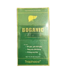 Boganic Premium Traphaco Giúp Thải Độc Gan - Lọ 30 Viên